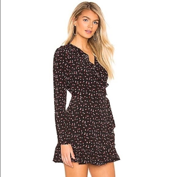 LOVERS + FRIENDS Flynn‎ Mini Dress Lil Hearts Small - Picture 2 of 10